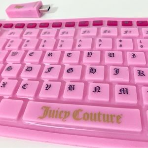 New Juicy Couture Pink Wireless Keyboard